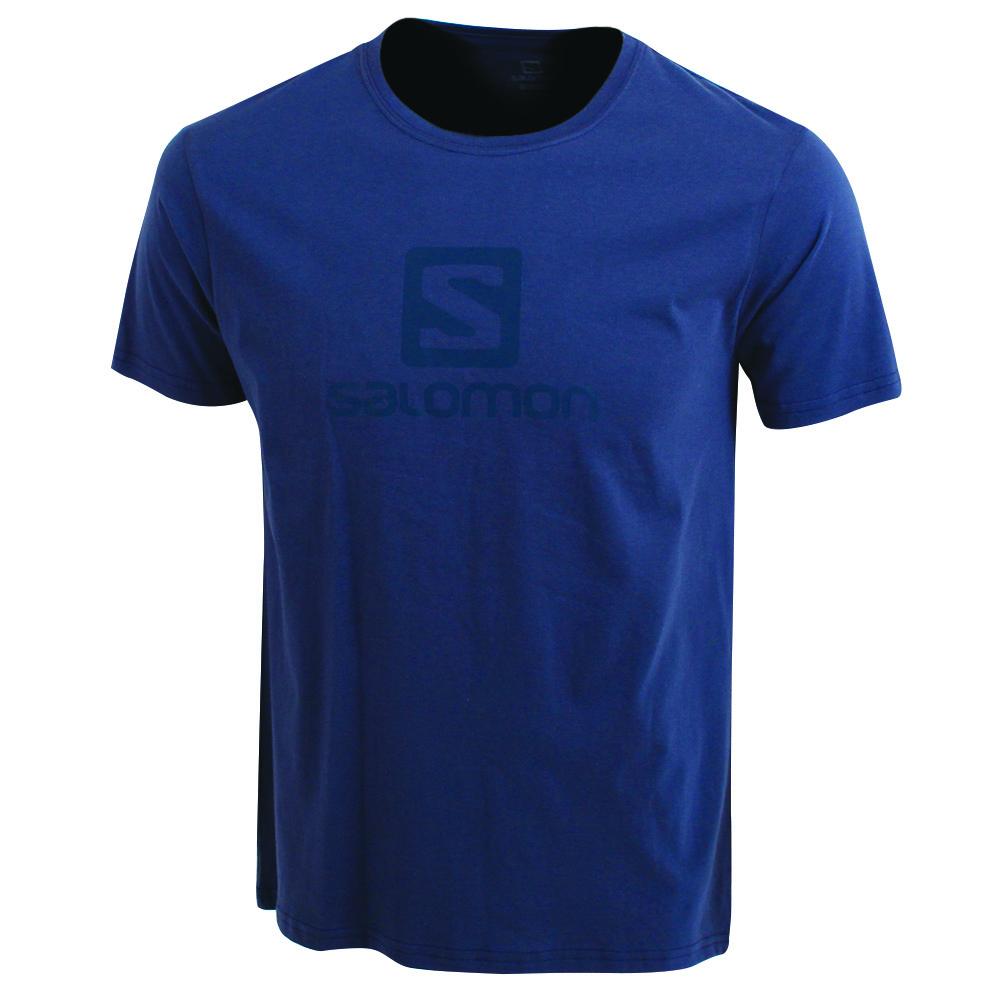 Salomon Israel ACHIEVE SS TE B - Kids T shirts - Navy (KZTJ-06893)